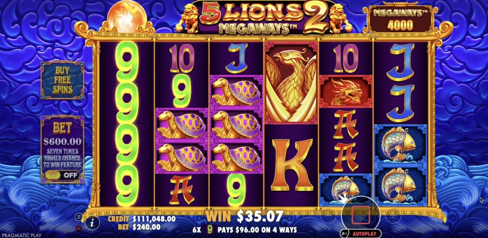 5 Lions Megaways 2 Slot