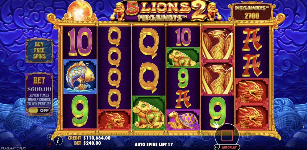 5 Lions Megaways 2 Slot