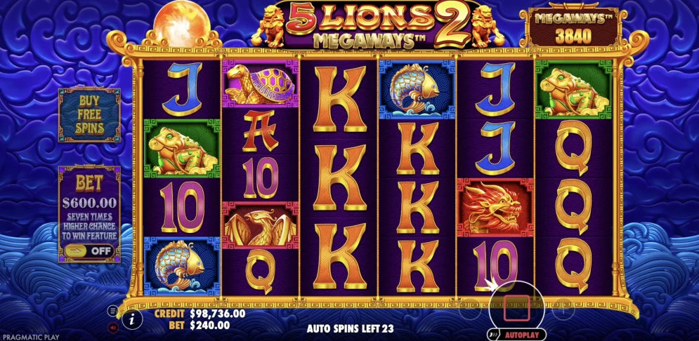 5 Lions Megaways 2 Slot