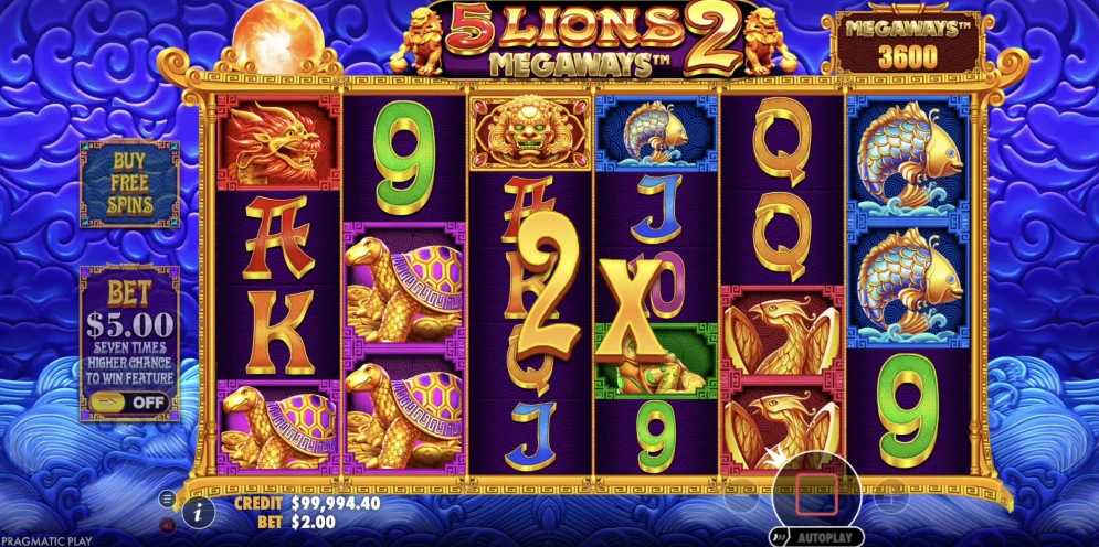 5 Lions Megaways 2 Slot